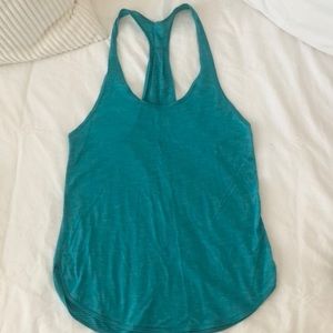 Turquoise lululemon 105 F singlet tank